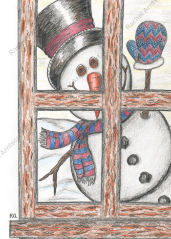 Snowman Greeting Card 3
