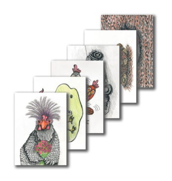 Fanned image of chicken cards